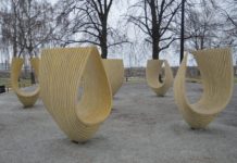 Sittekongler i Strandgateparken i Hamar