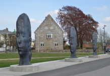 Omdiskuterte skulpturer i utvidet park i Fredrikstad