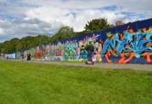 Trolig landets lengste gatekunstverk