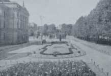 Grøntanlegget ved Nationaltheatret for hundre år siden