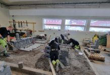 Øver til skole-NM i anleggsgartnerfaget